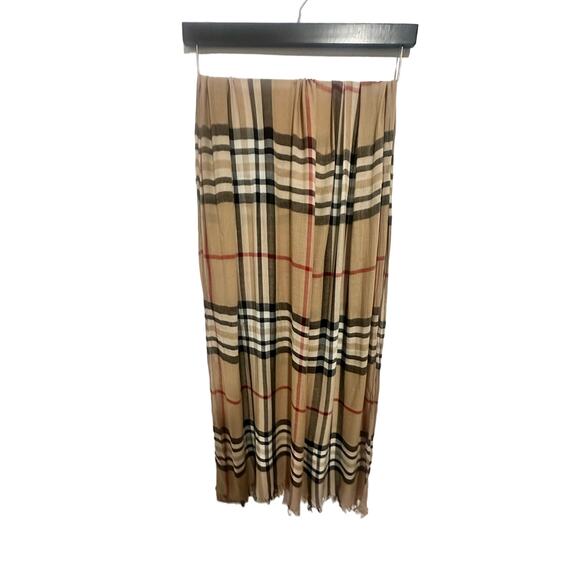 Unisex lightweight Cream and Brown Scarf-wraps 100% Viscose great condition - Picture 5 of 5